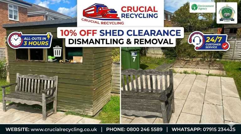 Same-Day Property Clearance, Cleaning & Light Demolition Service Rubbish Removal Waste Collection 