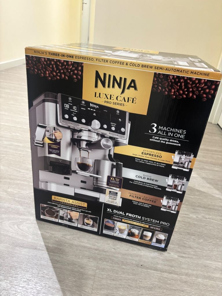 NEW Ninja Luxe Cafe Pro Series Coffee Machine - 3-in-1