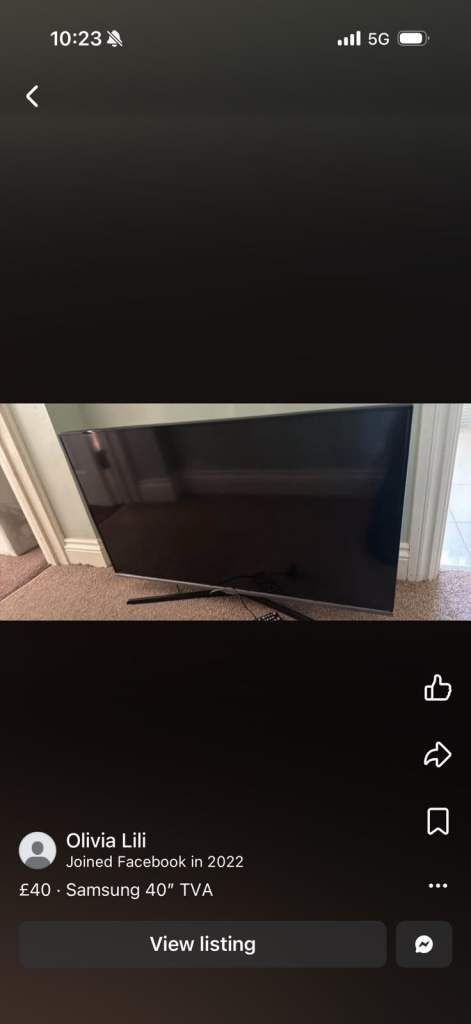 Samsung 40 inch tv