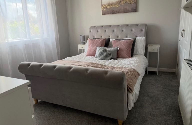 Free double bed frame - must dismantle upon collection
