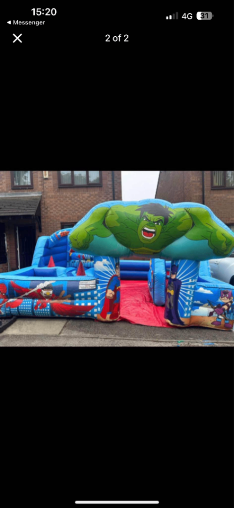 X2 bouncy castles 