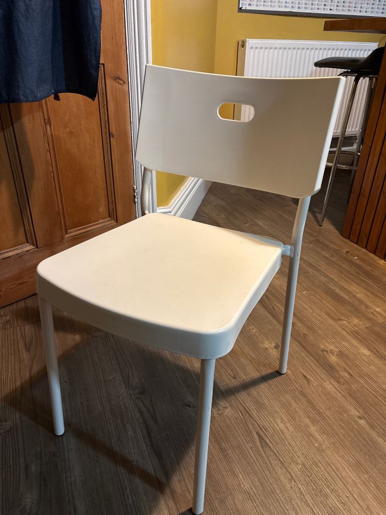 image for FREE white plastic IKEA chair