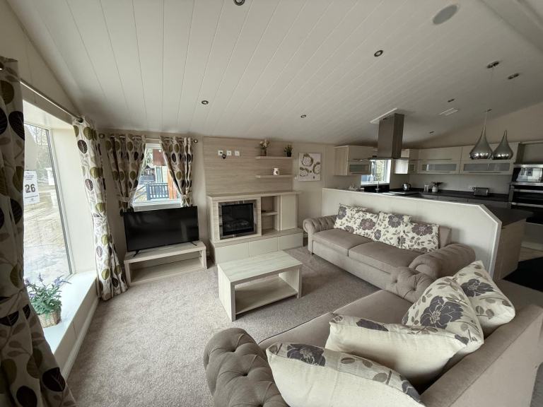 40x20 2 Bed Twin Lodge - DG, CH, Bath, Ensuite, Patio Doors - Offsite / Own Land