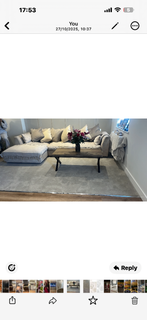 Cream corner sofa 