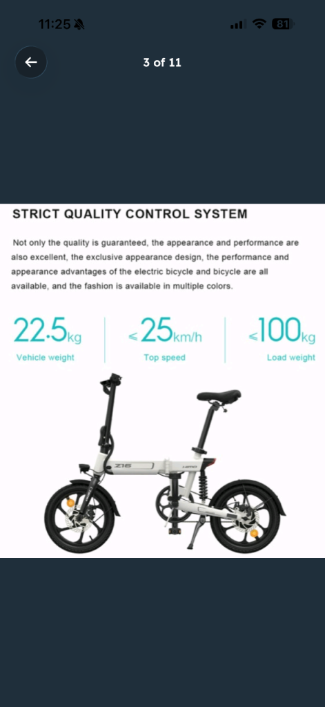 Himo Z16 Folding Electric Bike(xiaomi)