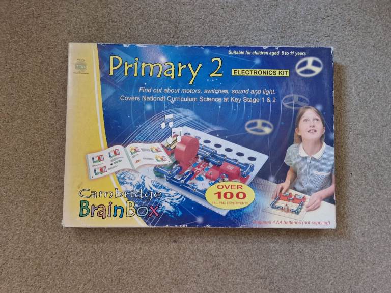 Cambridge Brainbox Primary 2 Electronics Kit, 100+ Experiments 