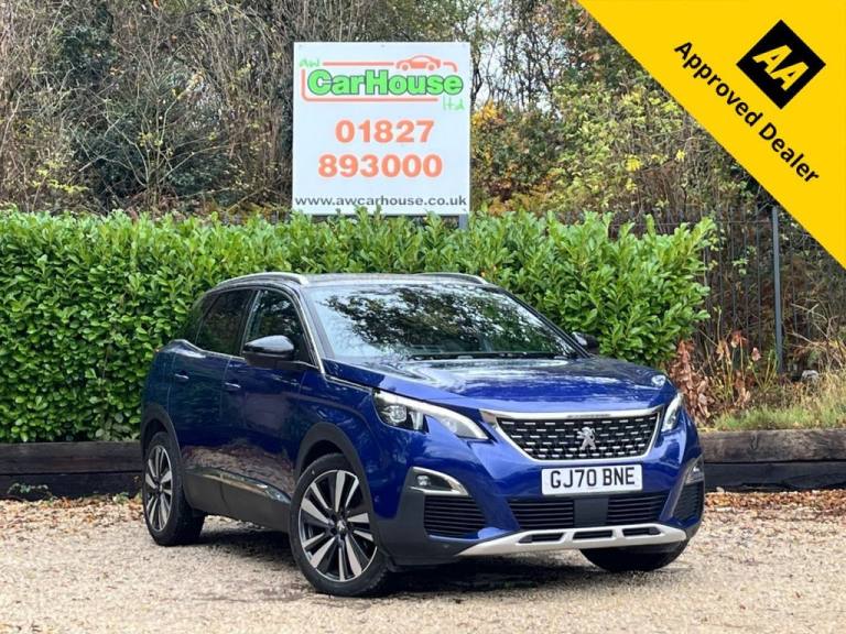 2020 70 PEUGEOT 3008 1.2 PURETECH GT LINE PREMIUM SUV 5DR PETROL MANUAL EURO 6 (