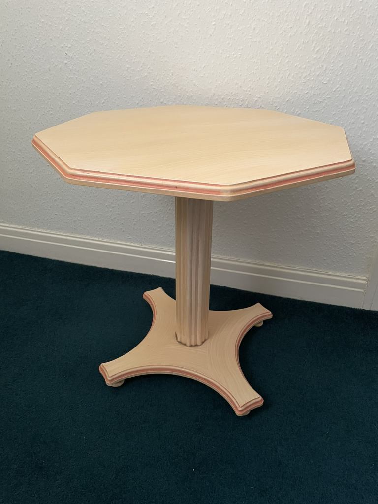 Octagonal Pedestal Table.