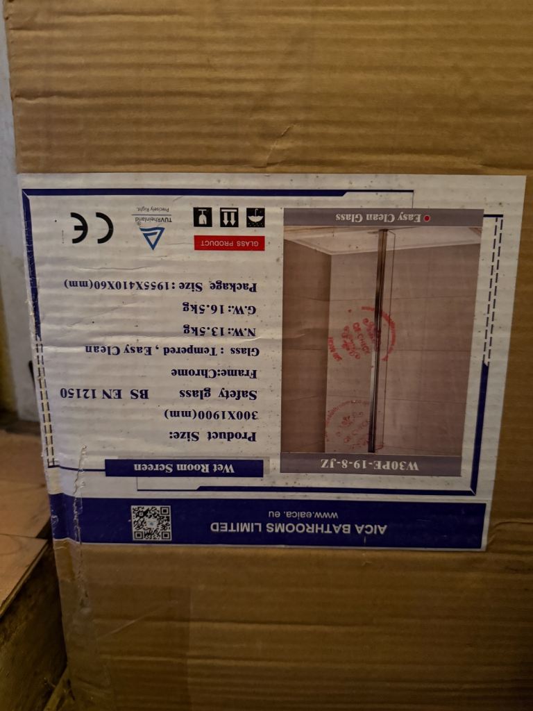 image for Wet room glass screen