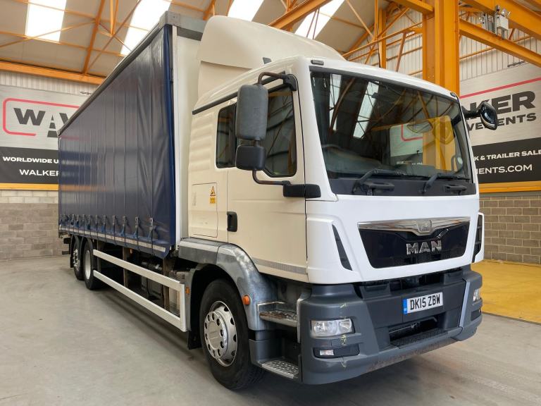 MAN TGM 26.340 *EURO 6* 6X2 26 TONNE CURTAINSIDER - 2015 - DK15 ZBW