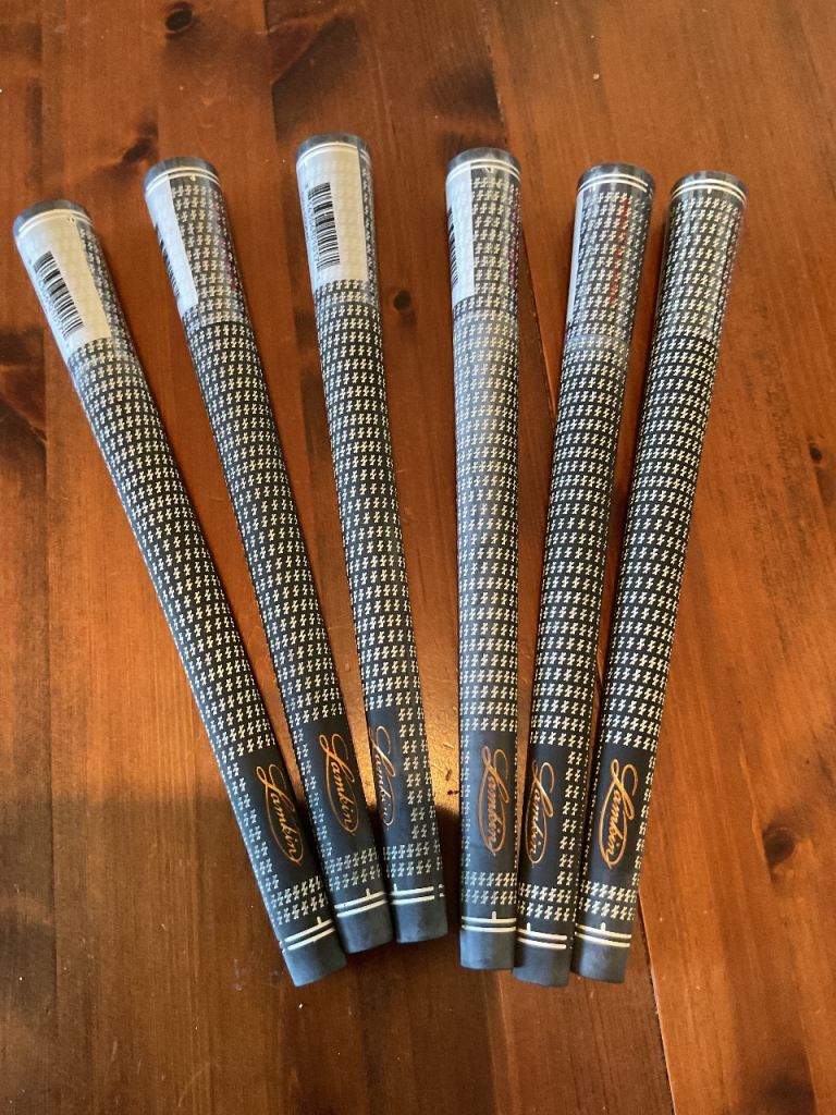 Set of 6 Lamkin Crossline Golf Club Grips - Brand New