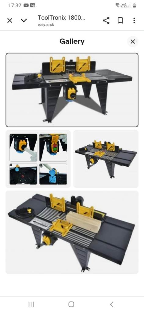 Electric tooltronix router table 