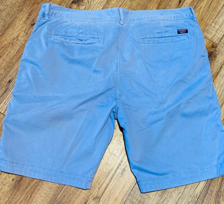 Men's blue super dry chino shirts W36