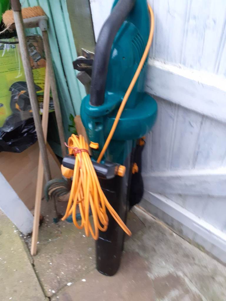 Leaf blow/suck.File cabinet