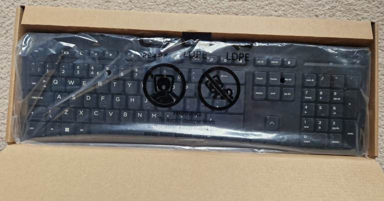 New. HP 125 WIRED USB KEYBOARD