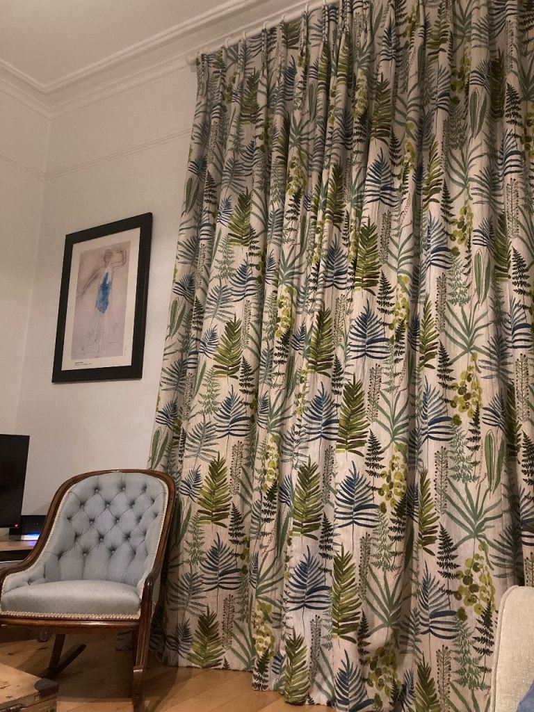 Exquisite hand made interlined curtains
