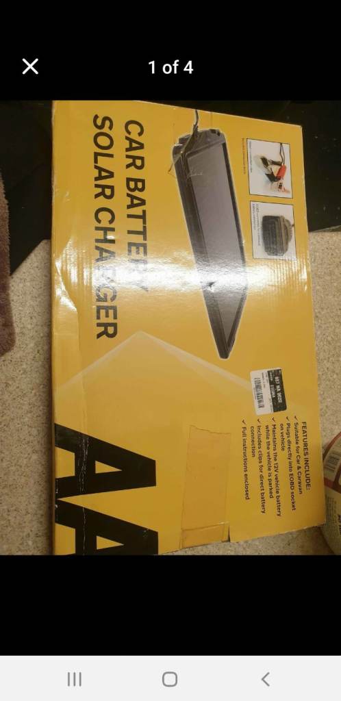 Car battery solar charger