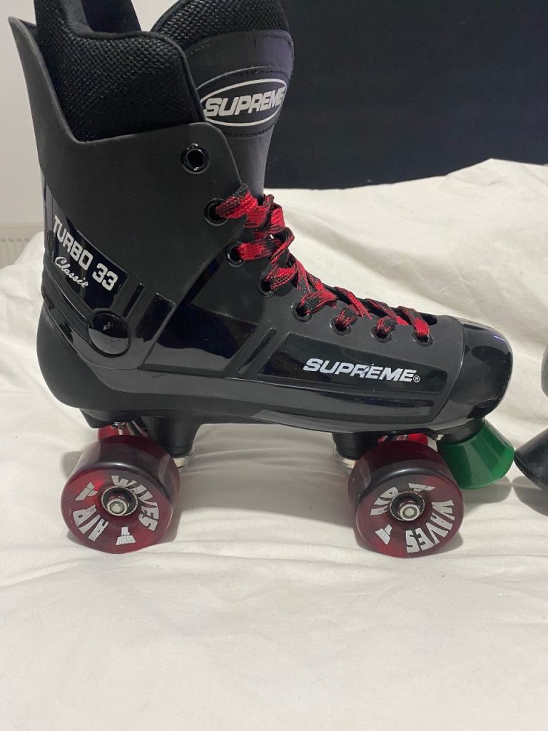 X2 pairs of Roller quad boots 