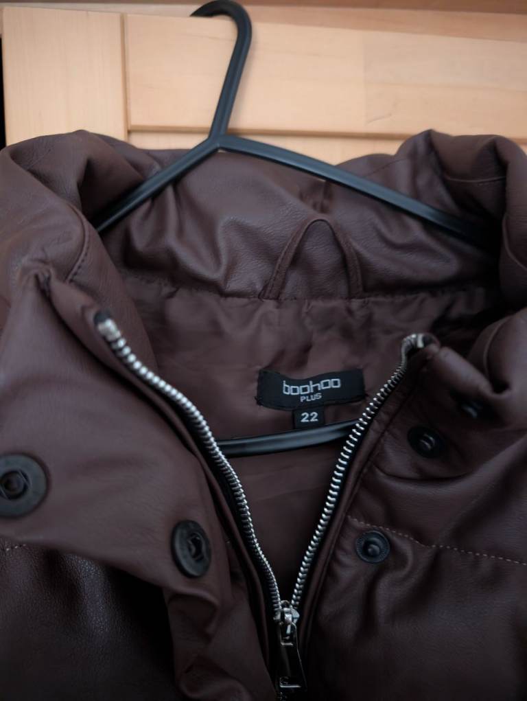 Boohoo Women Leather Gilet 