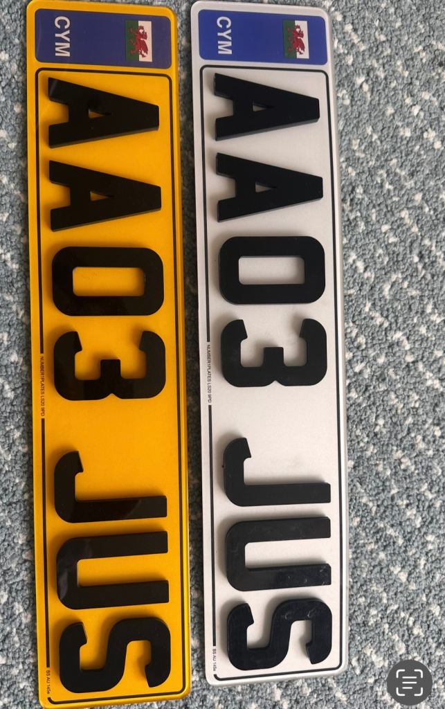 Car number plates 