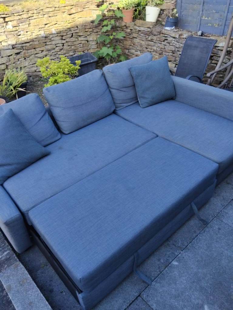 Grey Corner Sofa with Storage 