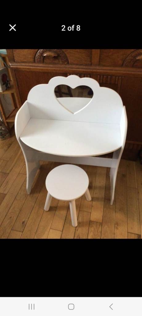 Childrens dressing table & stool