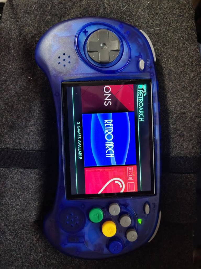 Anbernic RG3 ARC-S Handheld Retro Gaming Console - Blue, As Good As New