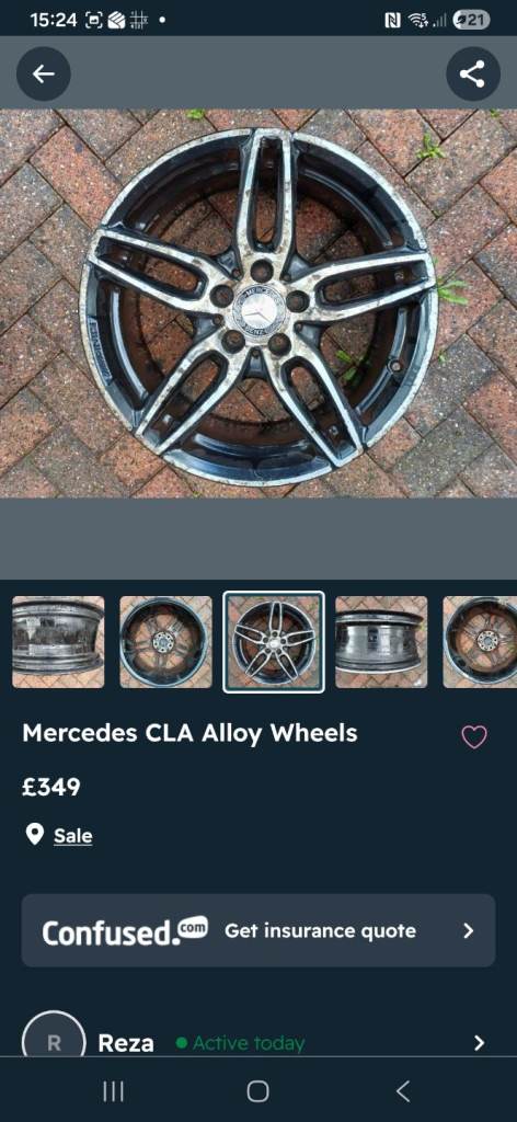 Mercedes CLA Alloy Wheel 225/40/R18 Genuine 