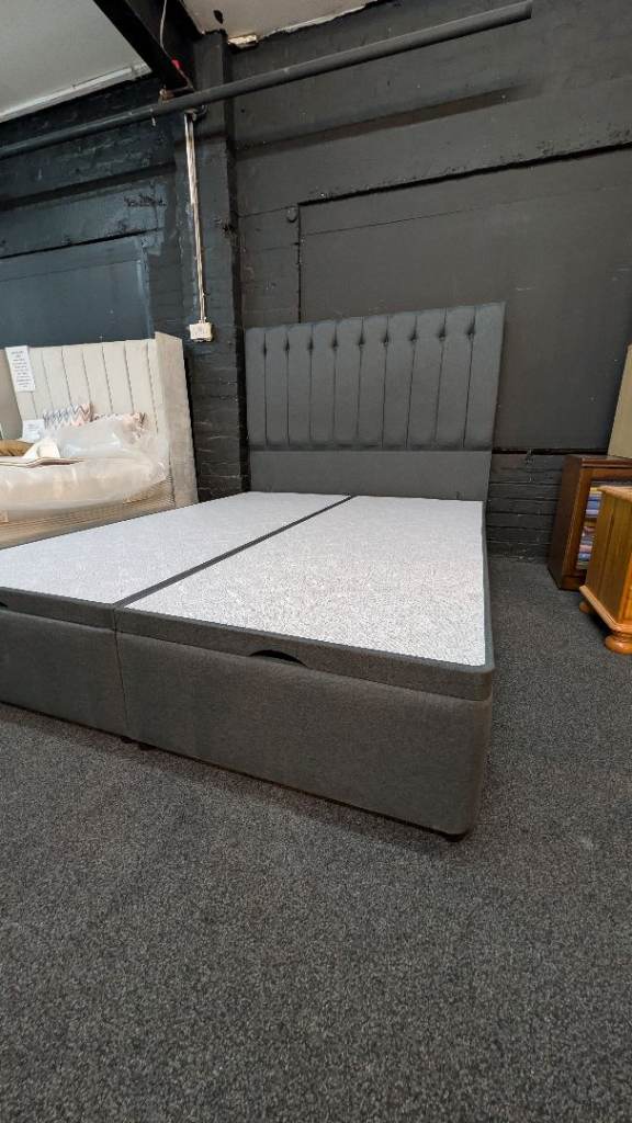 5ft Kingsize Ottoman Storage Bed - Dark Grey