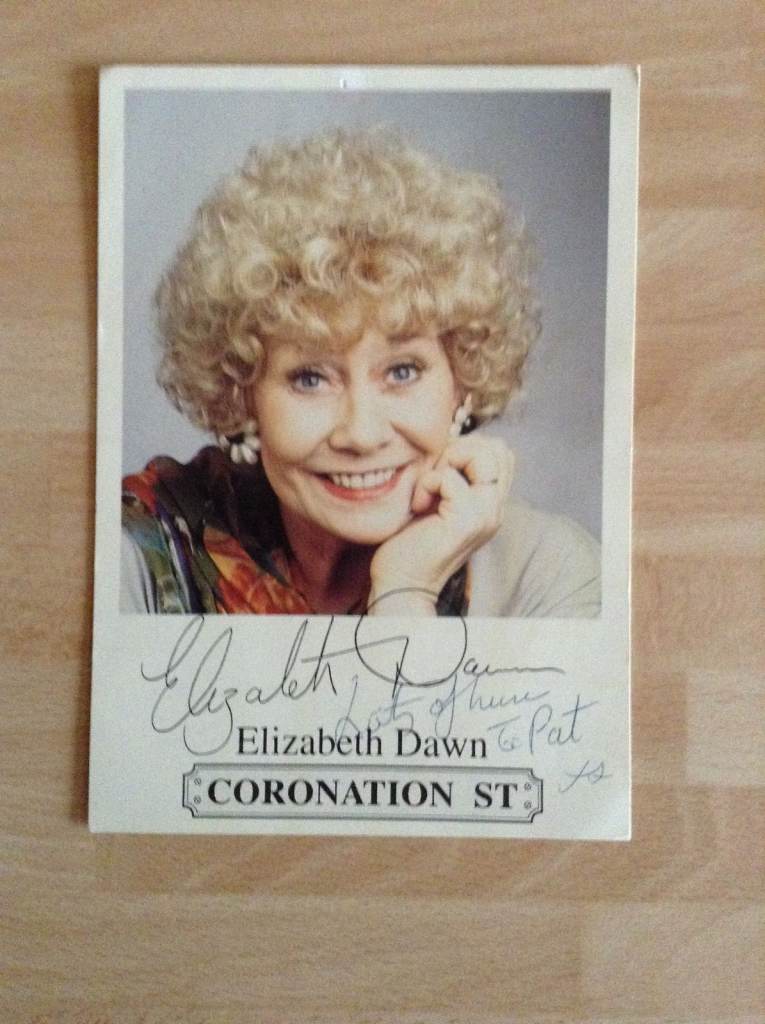 A Signed Photograph of the Former Coronation Street Star Liz Dawn