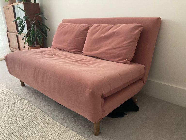 Double Fold Out Sofa Bed, Marks & Spencer Logan - Dusky Pink