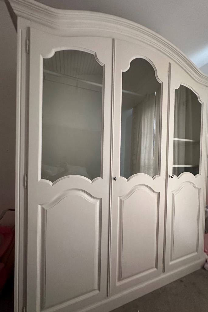 Stunning French solid wood triple wardrobe 