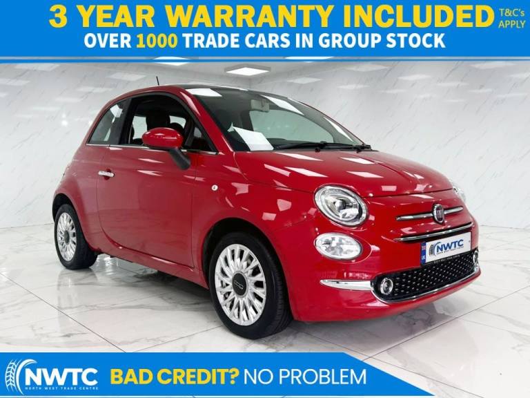 2019 Fiat 500 1.2 Lounge Hatchback 3dr Petrol Manual Euro 6 (s/s) (69 bhp) 1 FORMER OWNER Hatchba...