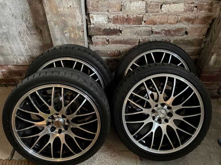 BBS style diamond cut alloy wheels x 4, 17’s 4 stud 