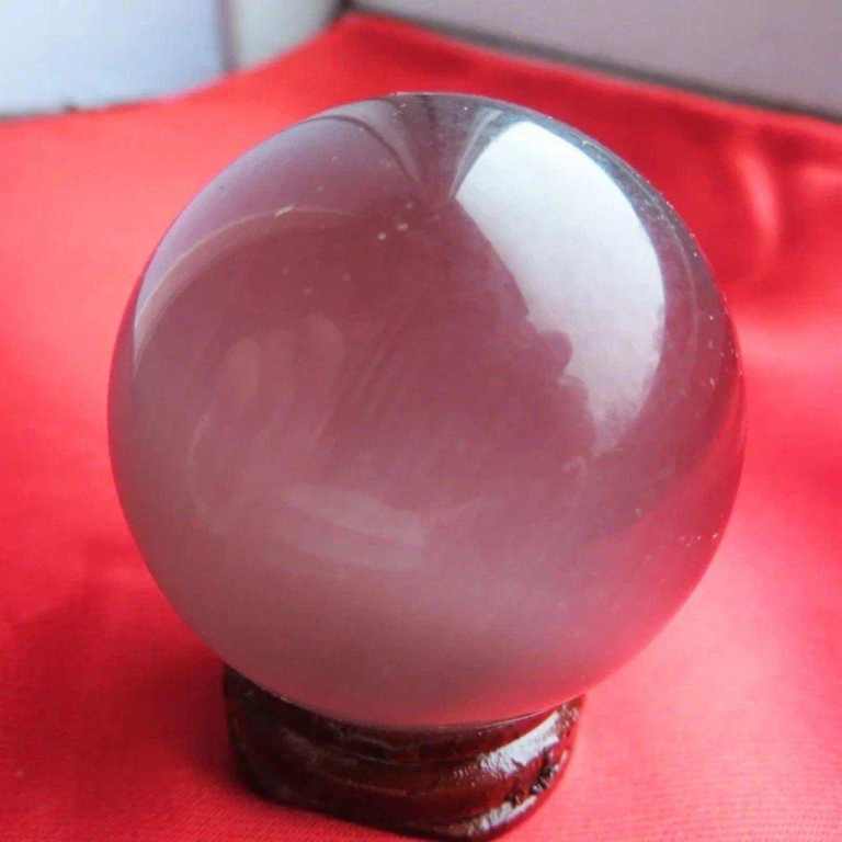Onyx Heavy Display Decorative Ball on a Wooden Base, Size - 5 inches