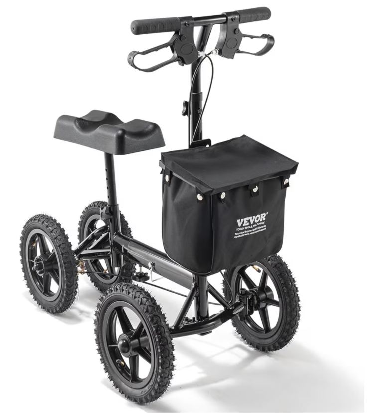 VEVOR All-Terrain Knee Scooter - Black, used