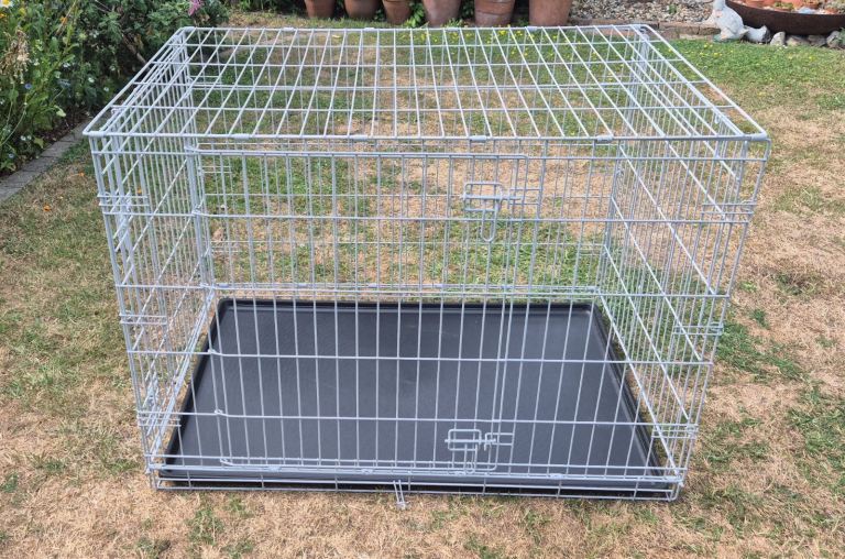Pets at Home Large Double Door Folding Dog Crate