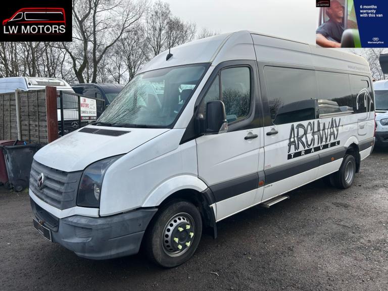 VOLKSWAGEN CRAFTER CR50 TDI LWB HIROOF MINIBUS 2012 62 REG