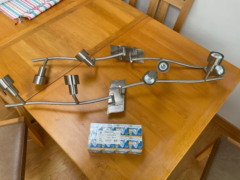 Two ceiling adjustable lights