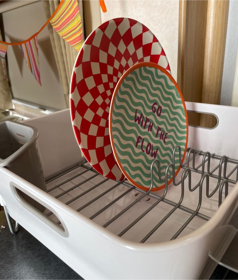 Washing up drainer for camping, caravanning or home