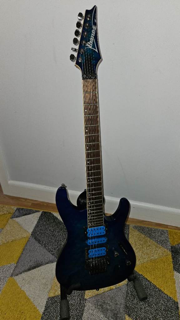Ibanez S 670QM electric guitar with Steve Vai Evolution Pickups