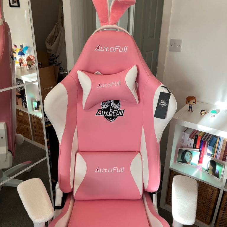 Autofull Pink Bunny Gaming Chair