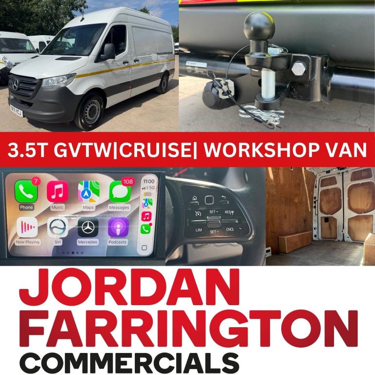 2021 21 reg MERCEDES BENZ SPRINTER 317 MWB RWD WORKSHOP / UTILITY VAN *170 BHP* 