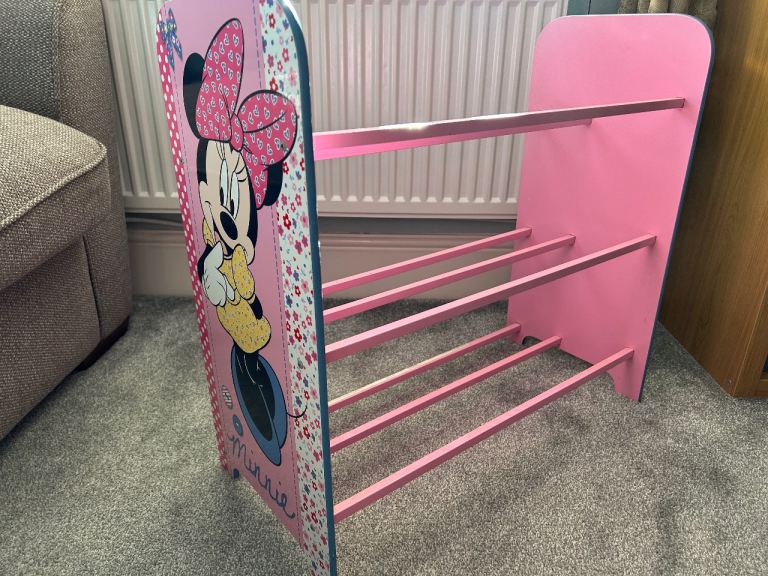 Minnie Mouse kids storage/ shoe rack