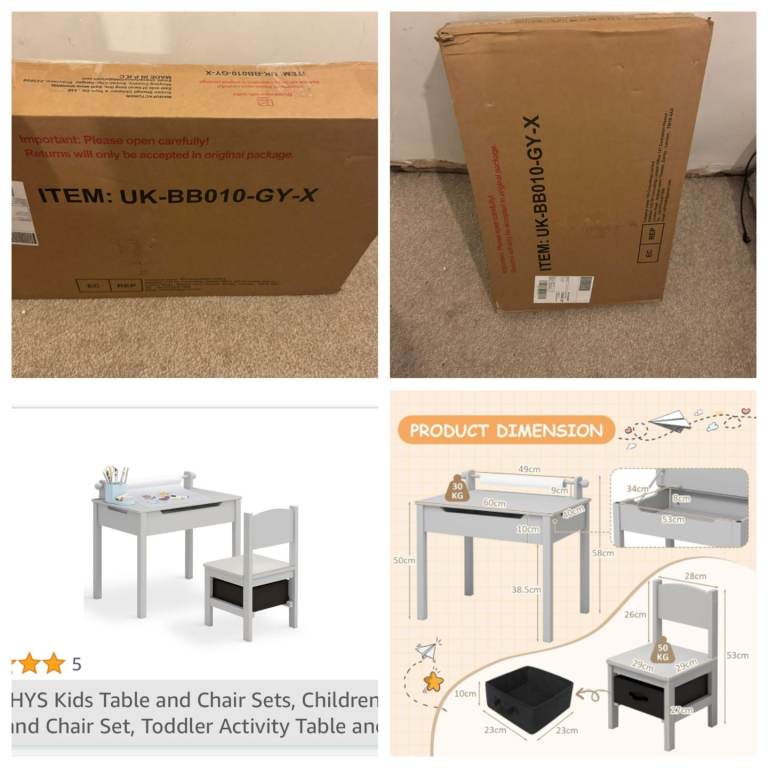 Kids table and chairs 