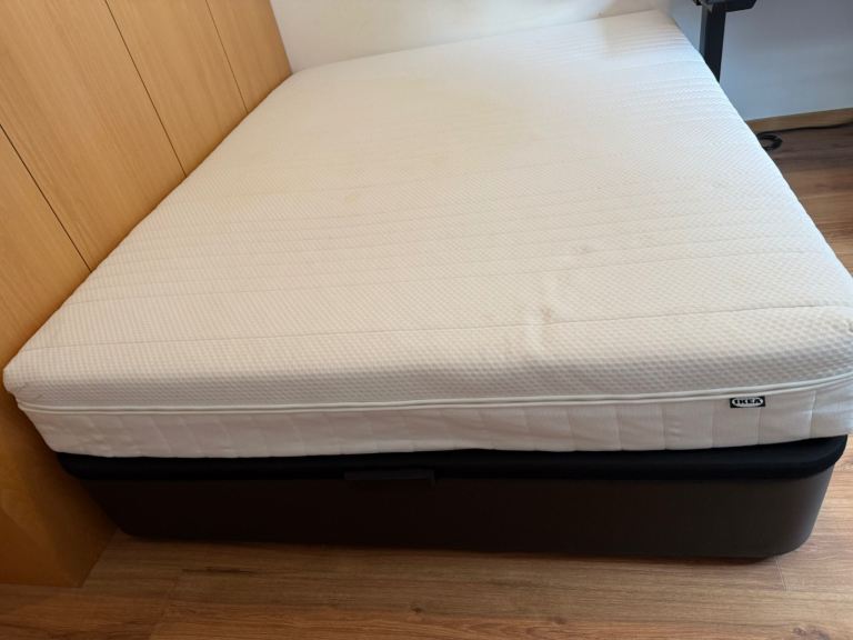 Ikea Upholstered ottoman bed / KVITSÖY (without mattress)