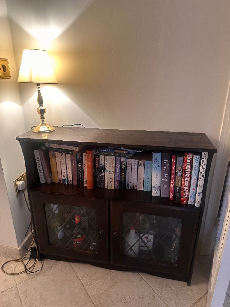 Drinks cabinet and bookcase 