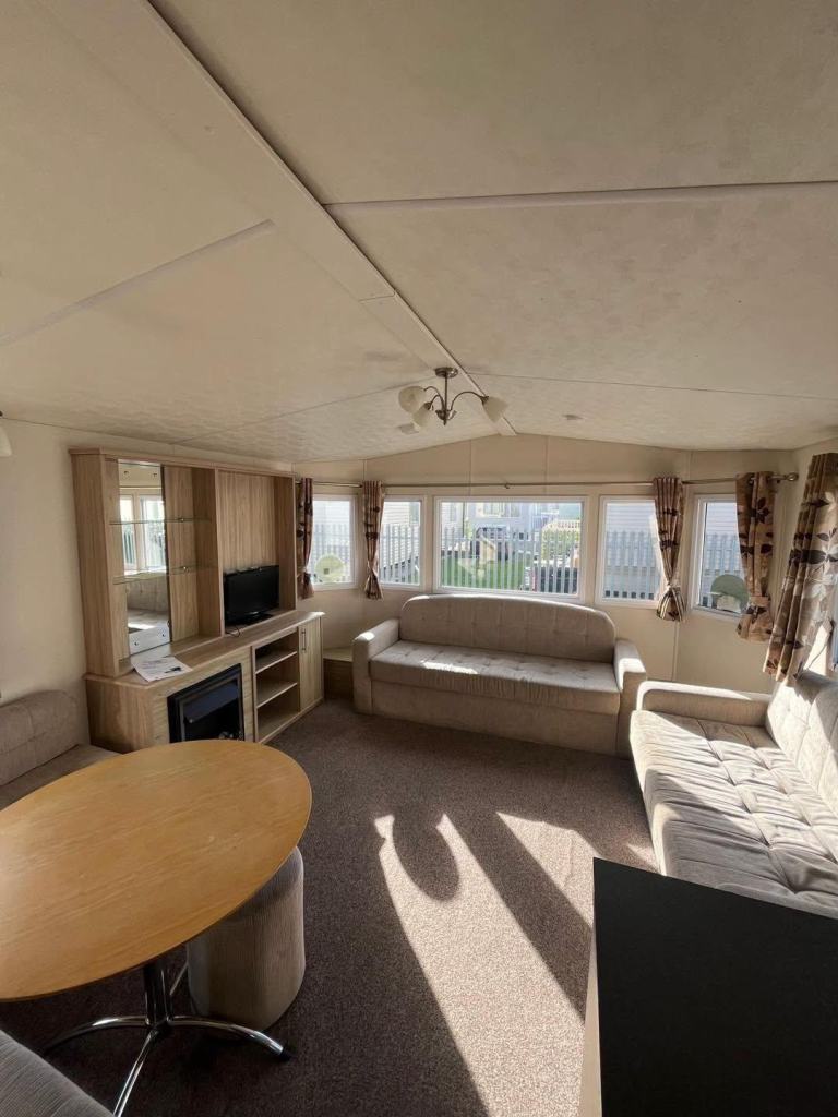 Sited static caravan for sale - choice of 2 parks by the beach North Wales 