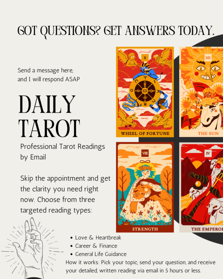 £20 FAST - Professional Tarot Readings by Email or Text
