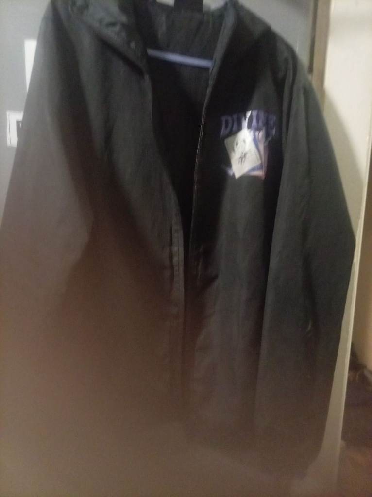 Men's Black Jacket with Hood – Good Condition